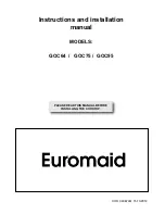 Euromaid GOC64 Instruction And Installation Manual preview