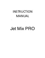 Предварительный просмотр 1 страницы Euromair Jet Mix PRO Instruction Manual