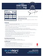 Preview for 1 page of Euromarc Craftsman C710-7 User Instructions