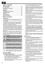 Предварительный просмотр 12 страницы Euromate LEF-260-55 Instruction Manual