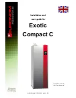 EURONOM Exotic Compact 10 Installation And User Manual предпросмотр