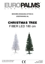 Europalms CHRISTMAS TREE User Manual preview