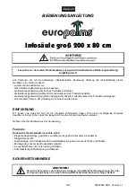 Preview for 3 page of Europalms Lightbox large 200 x 80 cm User Manual