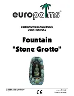 Предварительный просмотр 1 страницы Europalms Stone Grotto User Manual