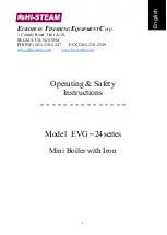 EUROPEAN FINISHING EQUIPMENT EVG - 24 Series Operating/Safety Instructions Manual preview