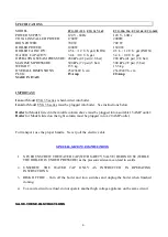 Preview for 3 page of EUROPEAN FINISHING EQUIPMENT Hi-Steam EVG-35 Series Operating/Safety Instructions Manual