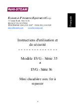 Preview for 11 page of EUROPEAN FINISHING EQUIPMENT Hi-Steam EVG-35 Series Operating/Safety Instructions Manual