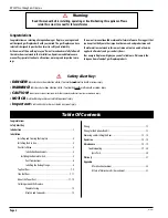 Preview for 2 page of European Home DV 38 ST Installation, Operation And Maintenance Manual