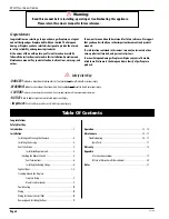 Preview for 2 page of European Home DV 52 ST Installation, Operation And Maintenance Manual