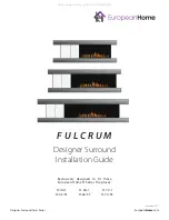 European Home FULCRUM H Series Installation Manual предпросмотр