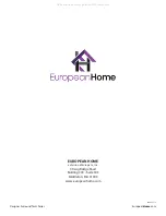 Preview for 14 page of European Home FULCRUM H Series Installation Manual