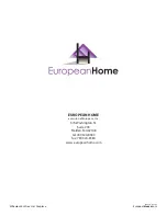 Предварительный просмотр 30 страницы European Home HVF-42-ST Installation, Operation And Owner'S Manual