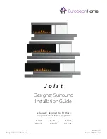 European Home Joist 42 Installation Manual preview
