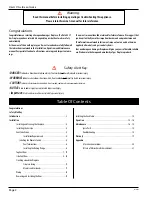 Preview for 2 page of European Home Vista 42 ST Installation, Operation And Maintenance Manual