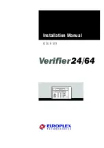 Europlex Verifier 24 Installation Manual предпросмотр