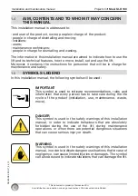 Preview for 4 page of Euroscreen SI-H 100 Installation And Maintenance Manual