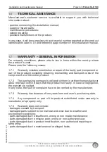 Preview for 5 page of Euroscreen SI-H 100 Installation And Maintenance Manual