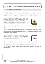 Preview for 14 page of Euroscreen SI-H 100 Installation And Maintenance Manual