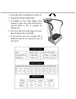 Preview for 7 page of Euroshine Euro Body Shaper User Manual