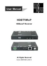 Eurosound HDBT70RxP User Manual предпросмотр