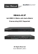 Предварительный просмотр 1 страницы Eurosound HM44A-4K-IP User Manual