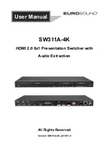 Eurosound SW311A-4K User Manual preview