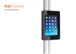 Eurostand Display iPad Post Mount Assembly Instructions предпросмотр