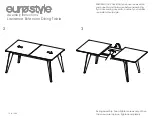 Предварительный просмотр 2 страницы EUROSTYLE Lawrence Extension Dining Table Assembly Instructions