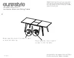 Предварительный просмотр 3 страницы EUROSTYLE Lawrence Extension Dining Table Assembly Instructions