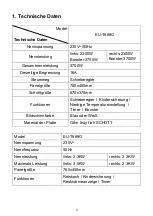 Предварительный просмотр 4 страницы EuroSun EU-T888G Instruction Manual