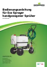 Предварительный просмотр 1 страницы Eurosystems ECO SPRAYER Manual