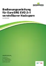 Eurosystems Euro5RG EVO Instructions preview