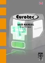 Предварительный просмотр 1 страницы Eurotec Cross-line Laser User Manual