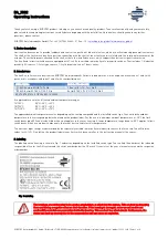 Предварительный просмотр 2 страницы Eurotec EFX-EIA Series Operating Instructions