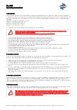 Предварительный просмотр 3 страницы Eurotec EFX-EIA Series Operating Instructions