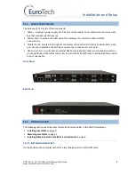 Preview for 8 page of EuroTech Communication VOIP ALL SERIES User Manual