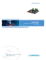 Предварительный просмотр 1 страницы Eurotech ACS-5151 User Manual