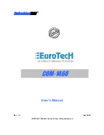 Eurotech COM-1460 User Manual preview