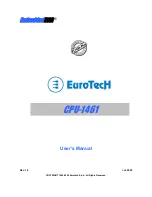 Eurotech CPU-1461 User Manual preview