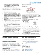 Предварительный просмотр 2 страницы Eurotech DuraCOR DRCR4400 Quick Start