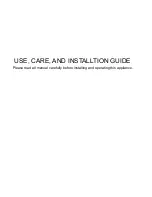 Preview for 1 page of Eurotech ED RIGEL 1200 Use, Care And Installation Manual