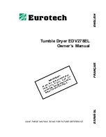 Preview for 1 page of Eurotech EDV278EL Owner'S Manual