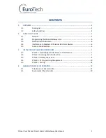 Preview for 2 page of Eurotech Winner Series User Manual