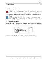 Preview for 19 page of EUROTECNO S.R.L Maior Omnia Manual Of Instructions, Use And Maintenance