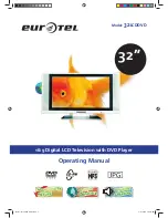 Preview for 1 page of EuroTel 32LCDDVD Operating Manual