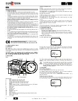 Preview for 2 page of Euroterm E25 Instructions For Use, Installation & Maintenance