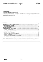 Preview for 2 page of Euroterm SI 11 A Installation, Use And Maintenance Instructions