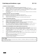 Preview for 8 page of Euroterm SI 11 A Installation, Use And Maintenance Instructions