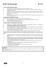 Preview for 38 page of Euroterm SI 11 A Installation, Use And Maintenance Instructions