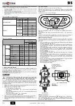 Preview for 10 page of Euroterm SI 11 S Instructions For Use, Installation And Maintenance